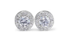 Captivating Elegance: 1ct Diamond Earrings