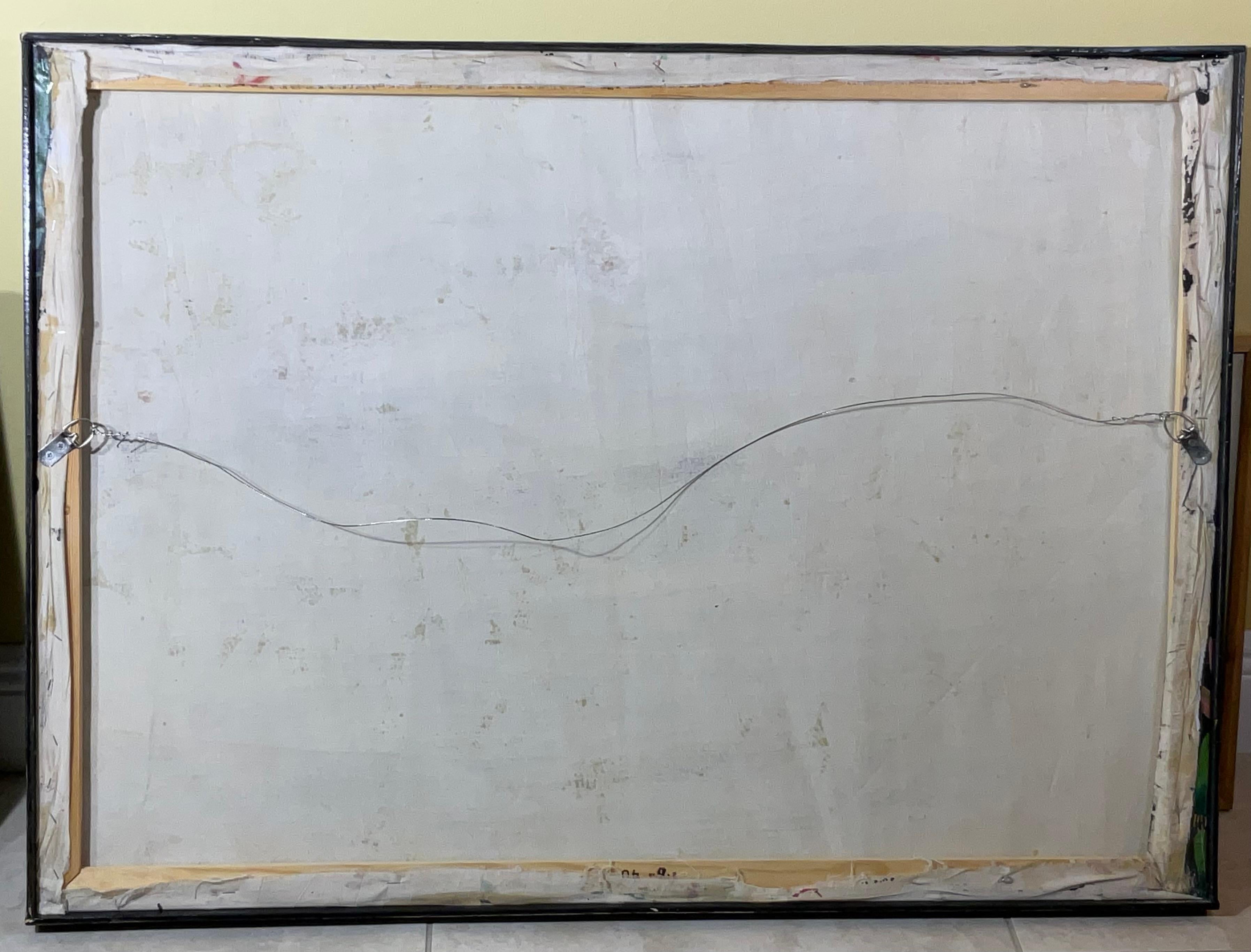 Cautivadora Escena de la Selva Haitiana con Guacamayos - Arte Original Firmado en venta 7