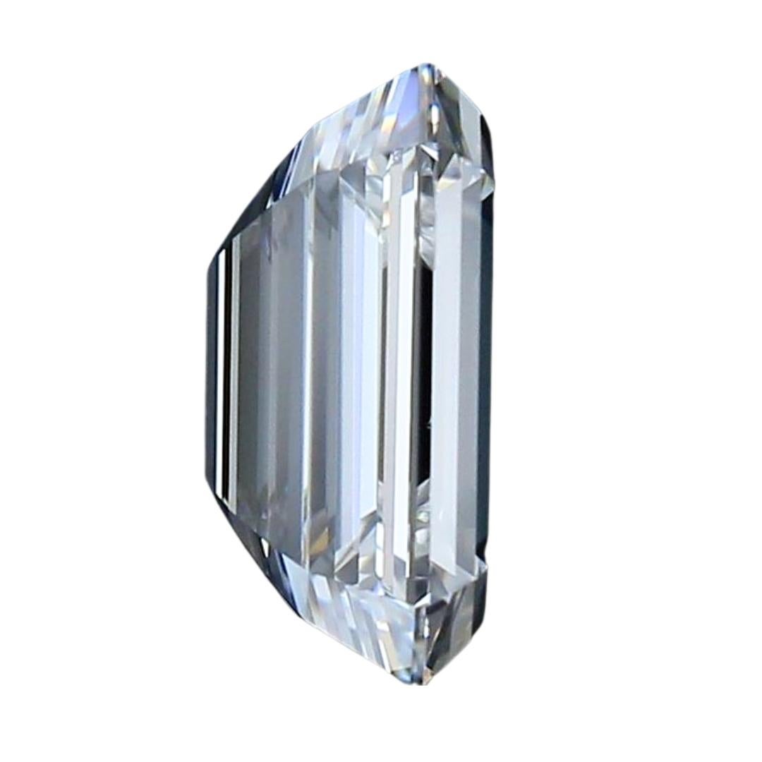 Taille émeraude Captivant 1 pièce de diamant naturel de 1,20 carat, certifié GIA en vente