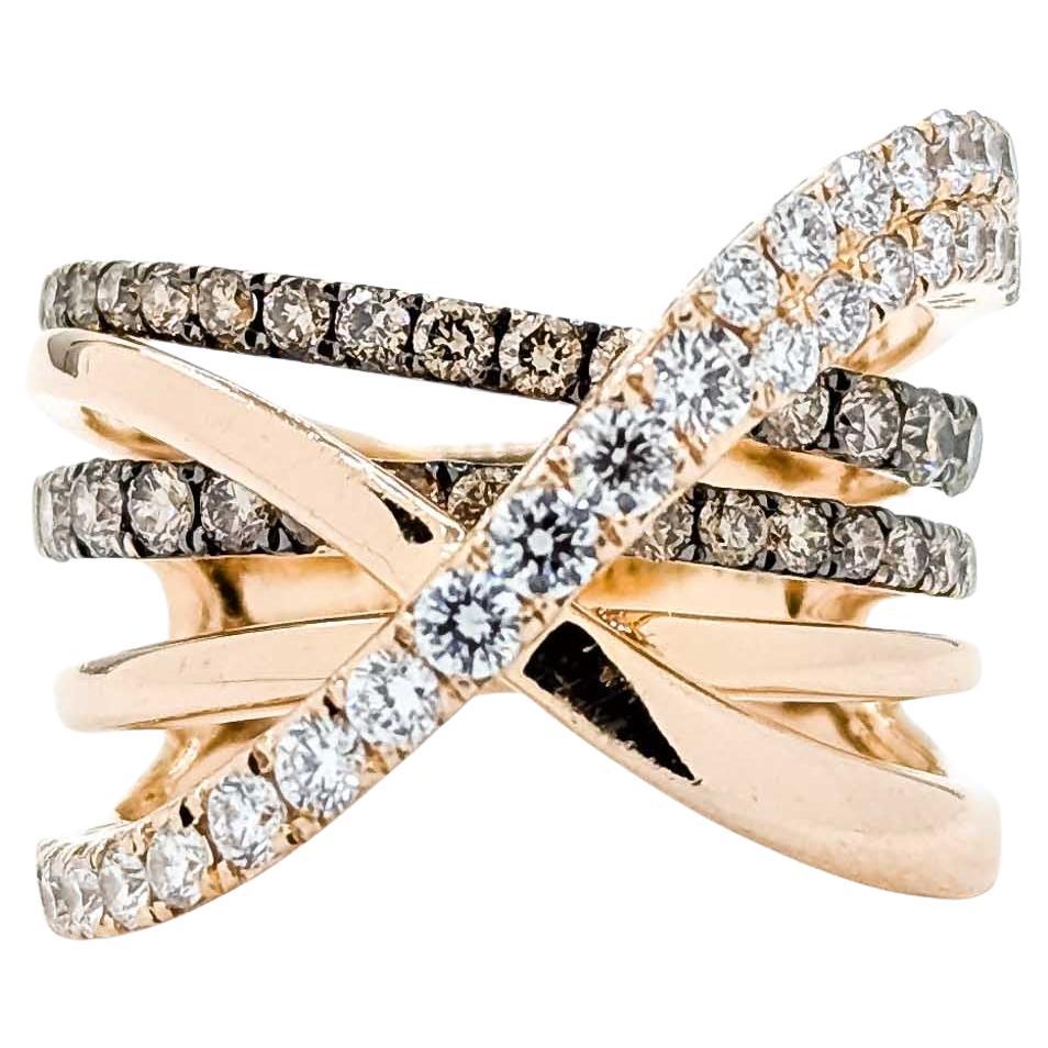 Captivating LeVian Diamond Fashion Ring in 14k Rose Gold