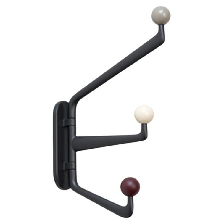 Capture SC75 Graphite & Colour knob Hooks by Space Copenhagen for &Tradition For Sale