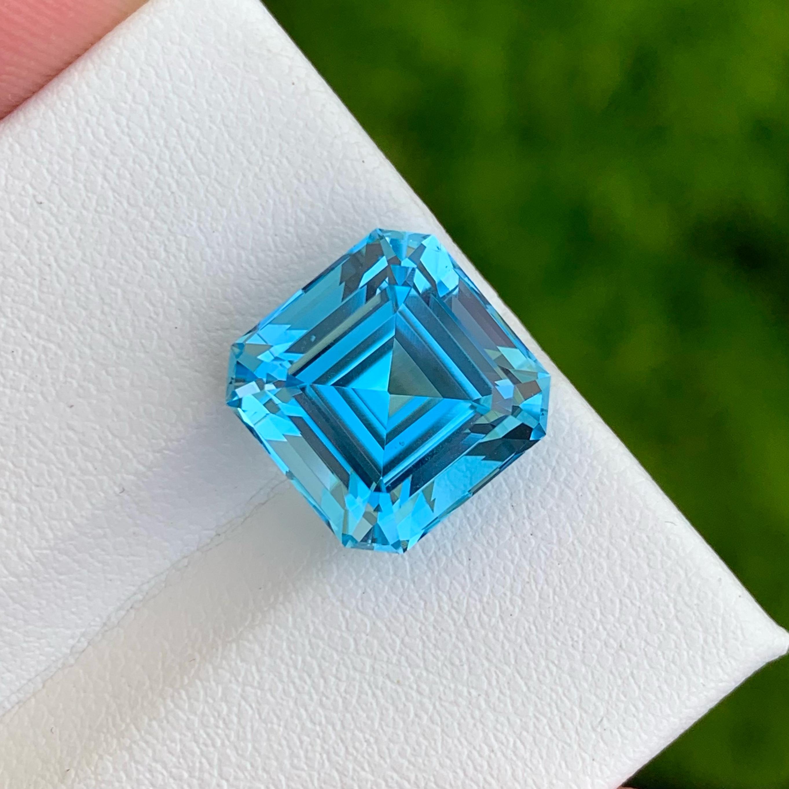 Modern Capture the Brilliance of Swiss Blue Topaz Gemstone for the Discerning Collector