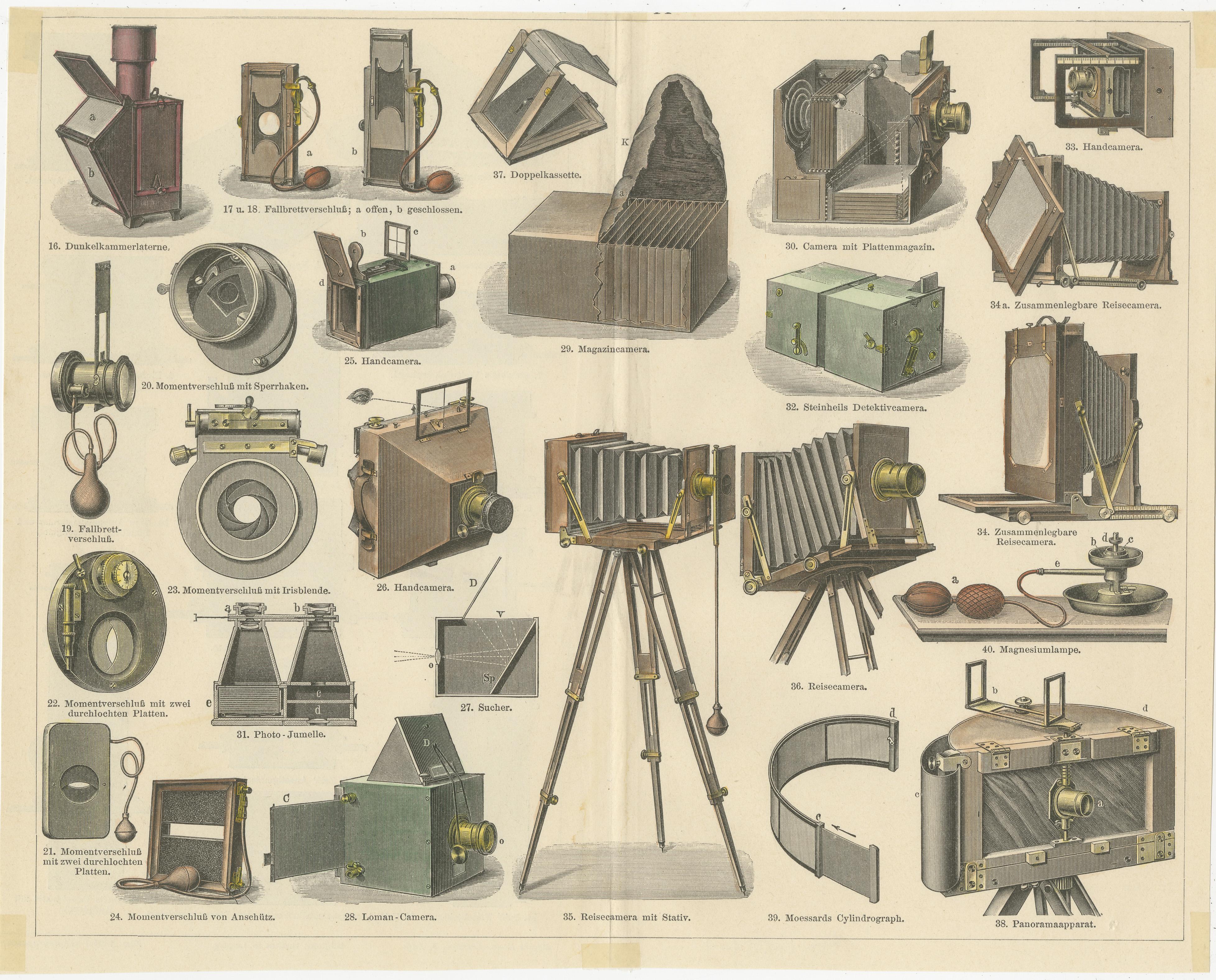 Capturing Light: Photographic Innovations of the Late 19th Century, 1897 In Fair Condition For Sale In Langweer, NL