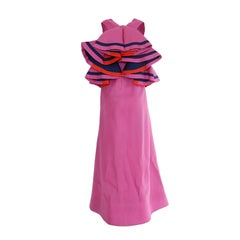 Capucci - Vestito con volant con scollo a tuffo