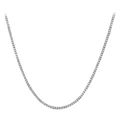 Capucelli 
12.50ct. t.w.
 Natural Diamonds Tennis Necklace, 14k Gold 4-Prongs