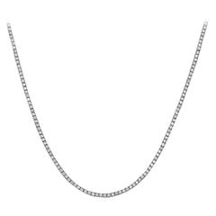 Capucelli '13.24 Ct. t.w.' Natural Diamonds Tennis Necklace, 14k Gold 4-Prongs