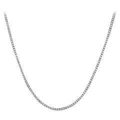Capucelli '19.30ct. t.w.' Natural Diamonds Tennis Necklace, 14k Gold 4-Prongs
