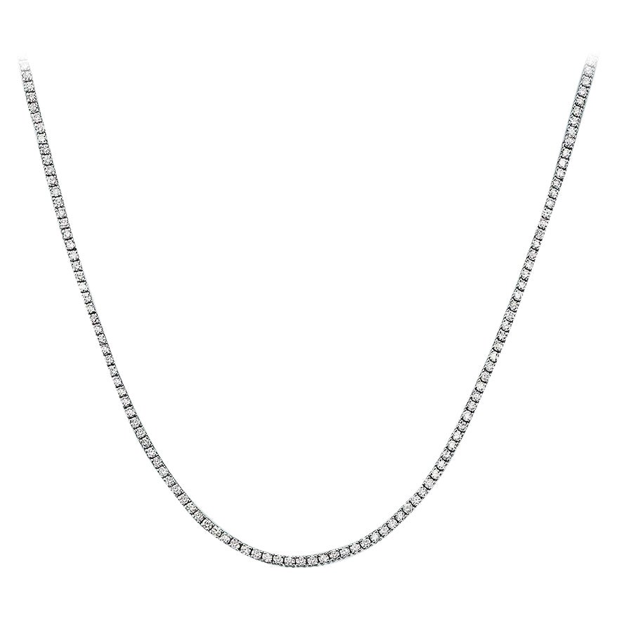Capucelli 
20.50ct. t.w.
 Collar Tenis Diamantes Naturales, Oro 14k 4 Puntas en venta
