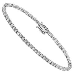 Capucelli '2.14ct. t.w.' Natural Diamonds Tennis Bracelet, 14k Gold 4-Prongs