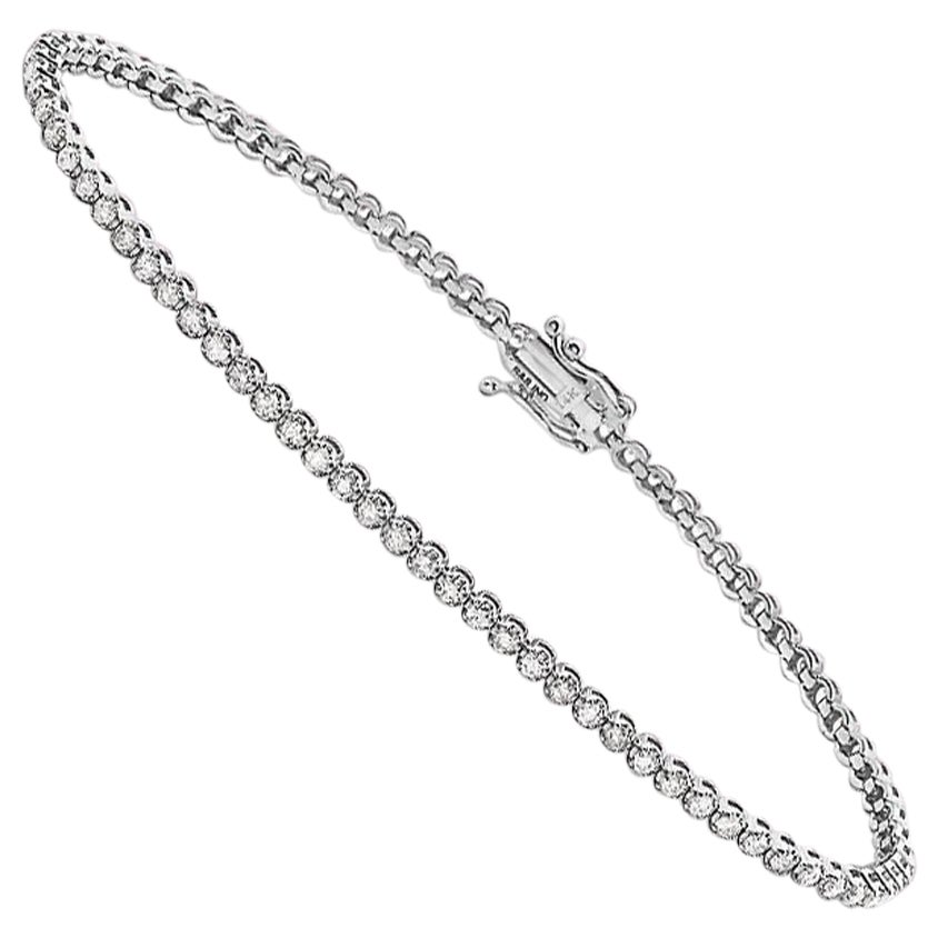 Capucelli 
5.00ct. t.w.
 Pulsera de Tenis de Diamantes Naturales, Oro de 14k Buttercup en venta