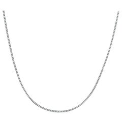 Capucelli '5,50 ct. t.w.' Tennis-Halskette mit natürlichen Diamanten, 14k Gold 4-Zinken