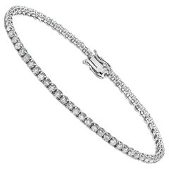 Capucelli '6,50 Ct. t.w.' Tennisarmband mit natürlichen Diamanten, 14k Gold, 4 Zacken