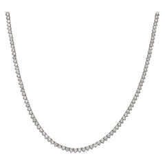 Capucelli '7,06 ct. t.w.' Collar Tenis Diamantes Naturales, Oro 14k 3 Puntas