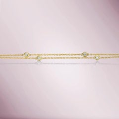 Capucelli Multiway Diamant By The Yard Halskette/Double Wrap-Armband (0,13 ct.)