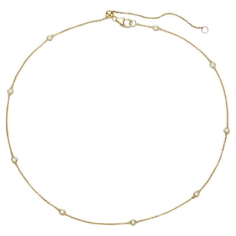Capucelli Multiway Diamond By The Yard Necklace/Double Wrap Bracelet (0.13 ct.) For Sale
