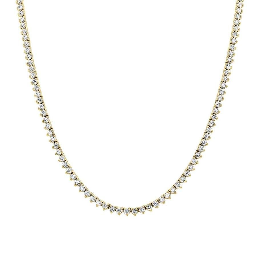 
Handmade in New York of polished 14k white gold, CAPUCELLI's Tennis necklace showcases a delicate box chain embellished with dozens of shimmering white diamonds.

Beautiful Diamond Tennis Necklace. A staple in your jewelry collection. Handmade in