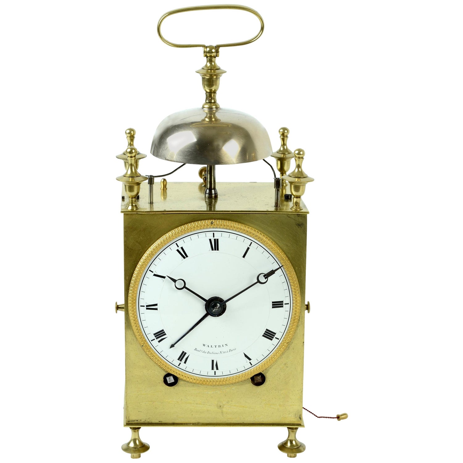 French Capucine Carriage Clock, Pendule de Voyage with Alarm, Circa 1800  For Sale at 1stDibs