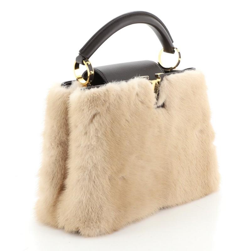 louis vuitton fur purse