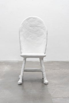 Caquetoire Dining Chair in Gypsum & Fiberglass by Brent Warr Studios