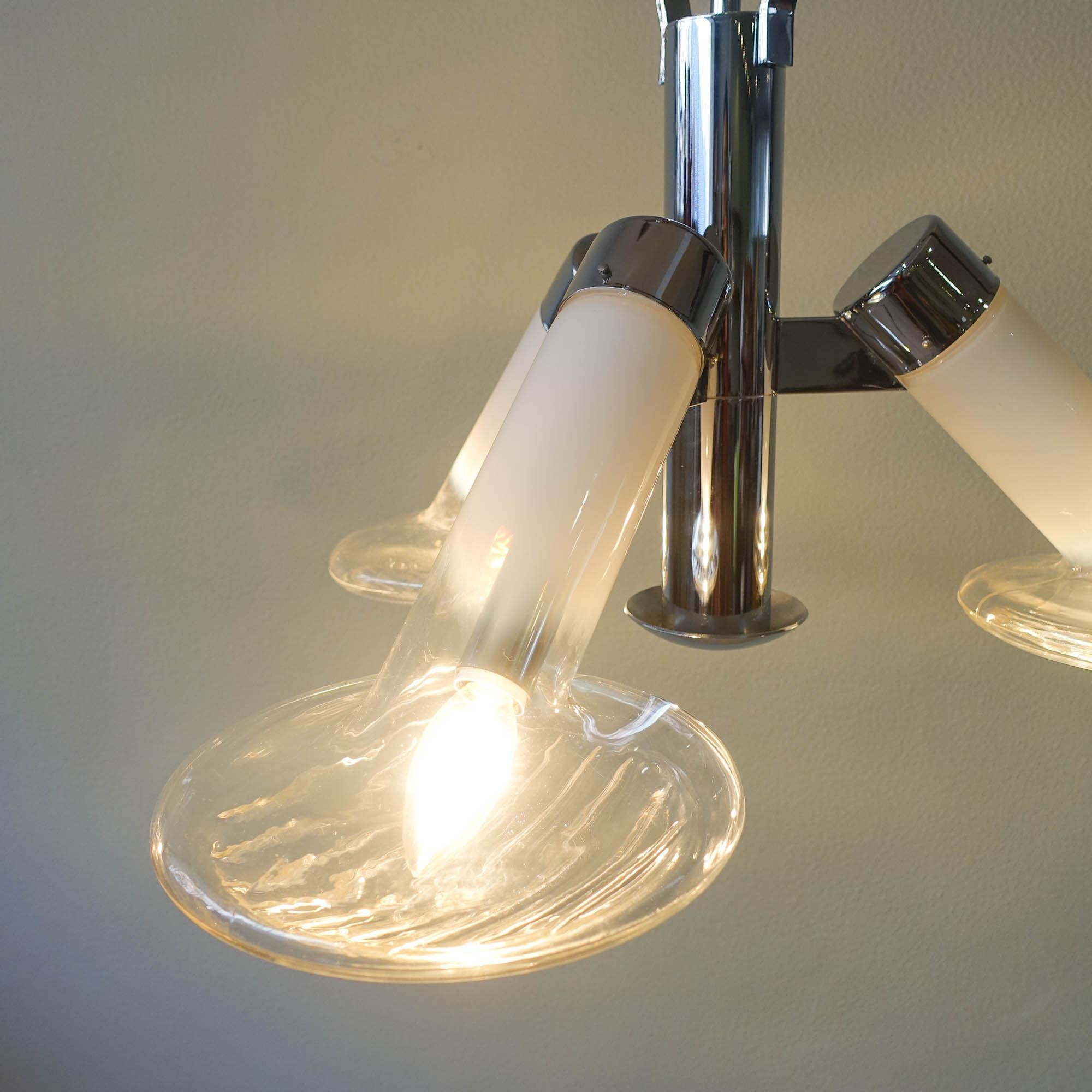 Lampada da soffitto Car Optics di Carlo Nason per Mazzega, anni '70 in vendita 8
