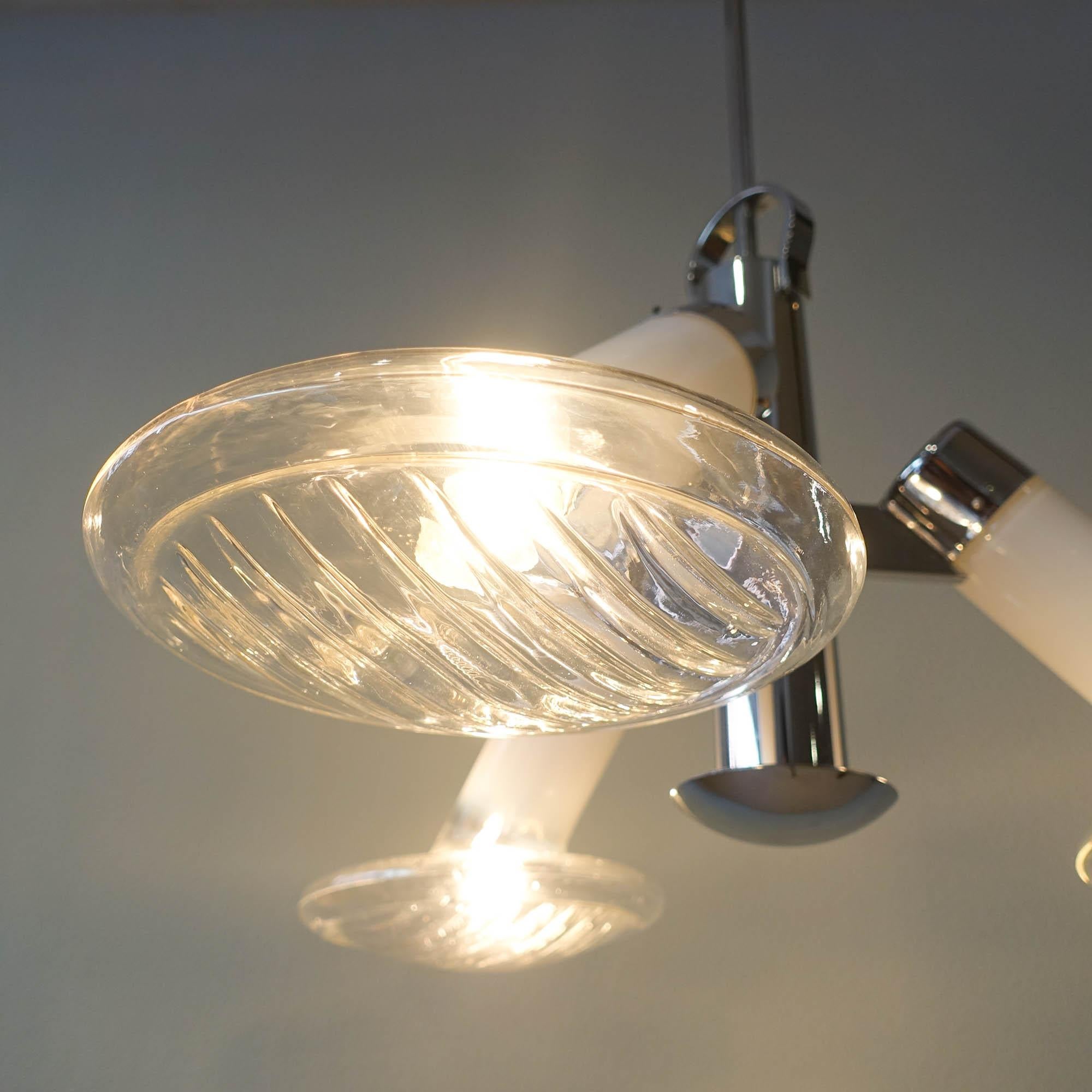 Lampada da soffitto Car Optics di Carlo Nason per Mazzega, anni '70 in vendita 9
