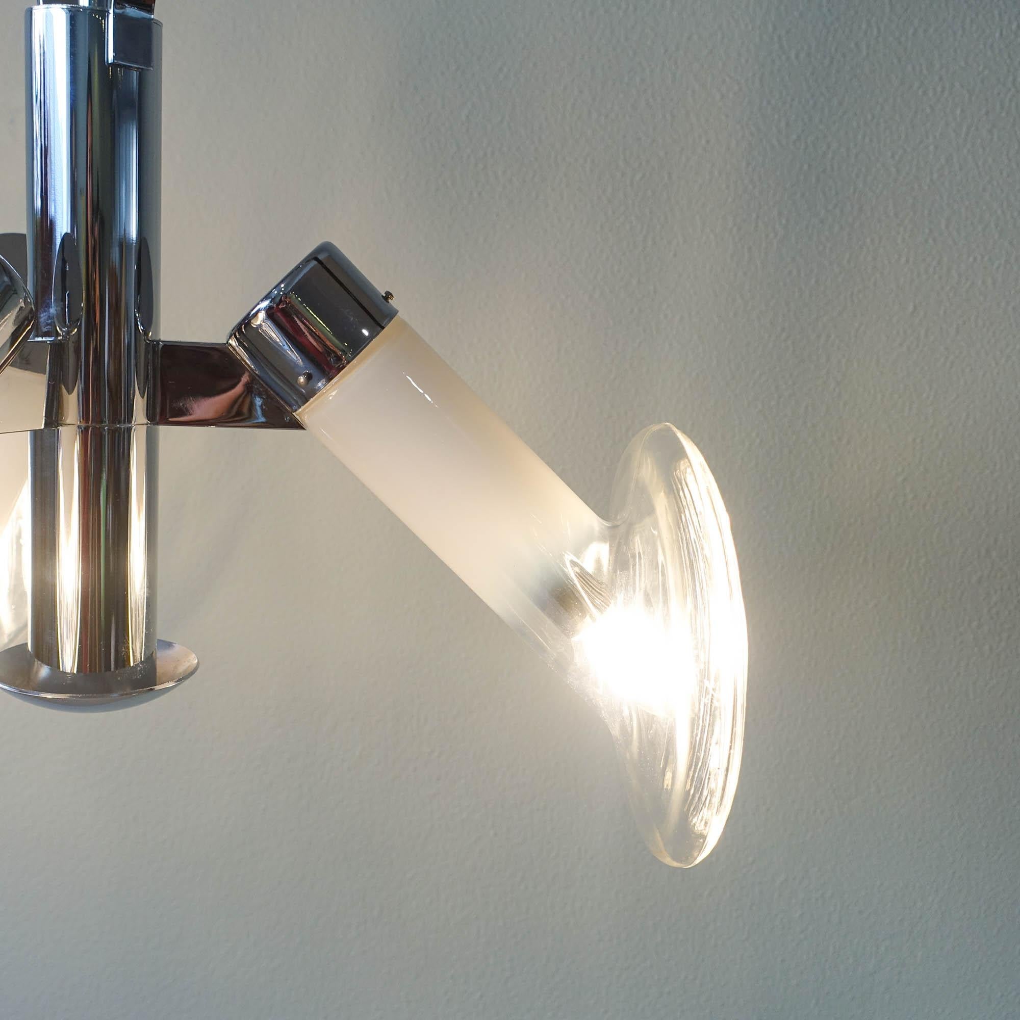 Car Optics Ceiling Lamp by Carlo Nason for Mazzega, 1970s For Sale 13