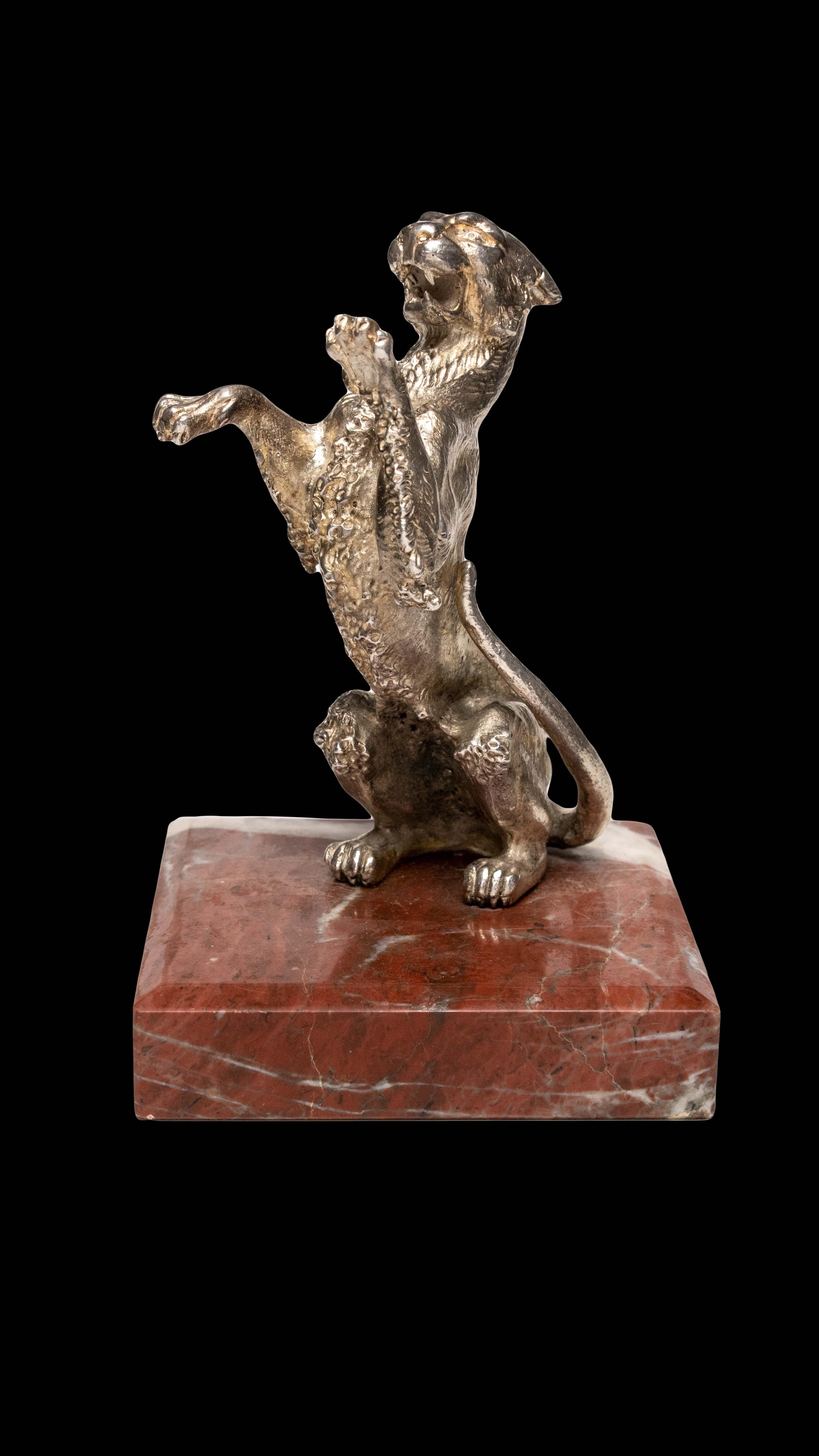 Car radiator ornament or Mascot of a Lioness. Stamped Odiot

Measures: 3.5