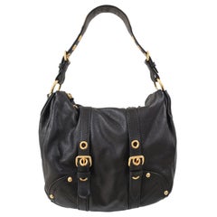 Car Shoe Black LEather Shoulder Bag