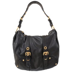 Car Shoe Black LEather Shoulder Bag