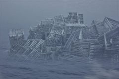 Fotografia dell'oceano con detriti