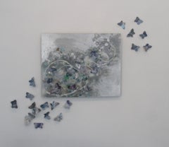 Where'd You Go Karner Blue 3, papillons, Dimensional, Eco, matériaux recyclés