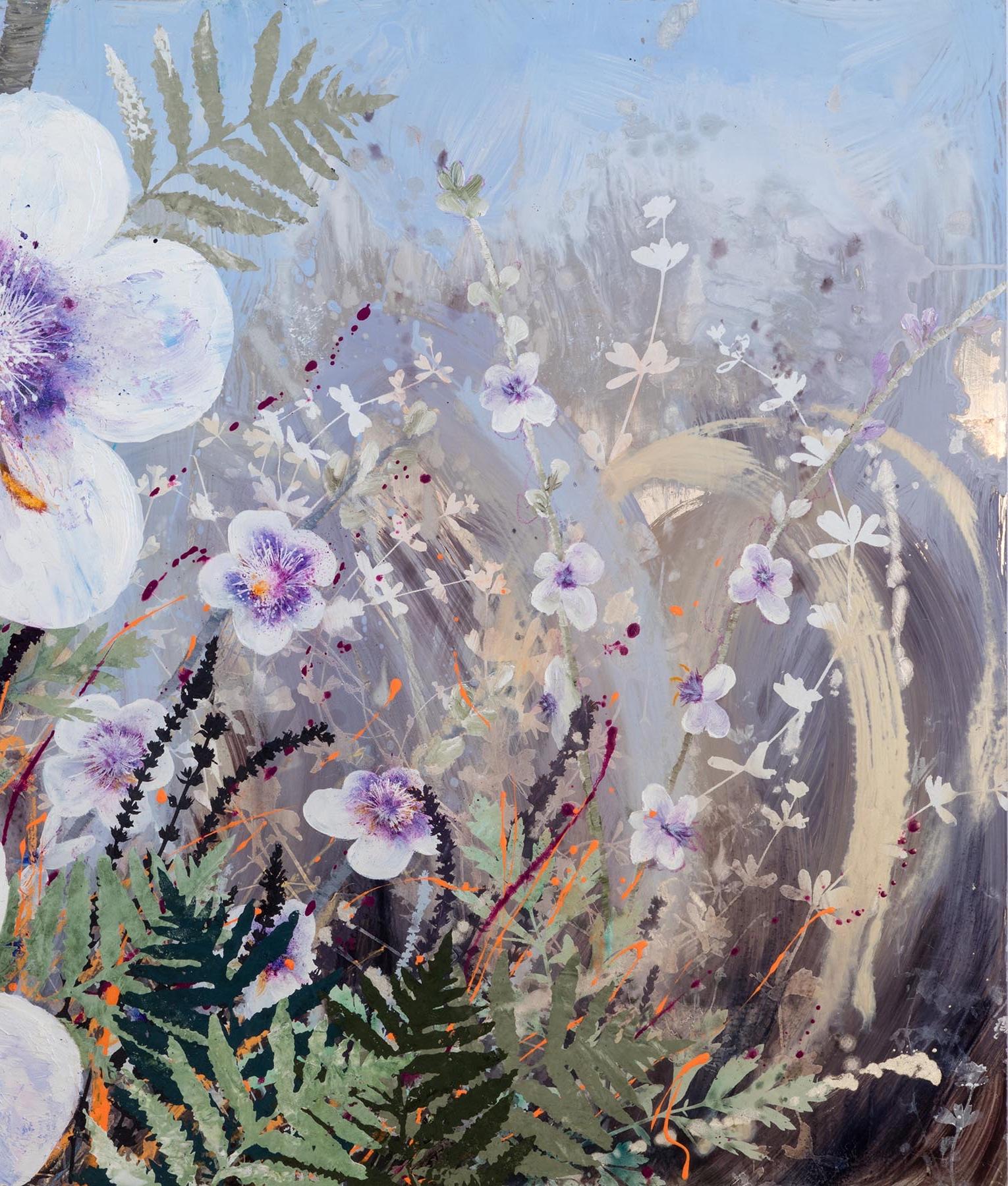 Invasive Beauties - Contemporary Painting by Cara Enteles