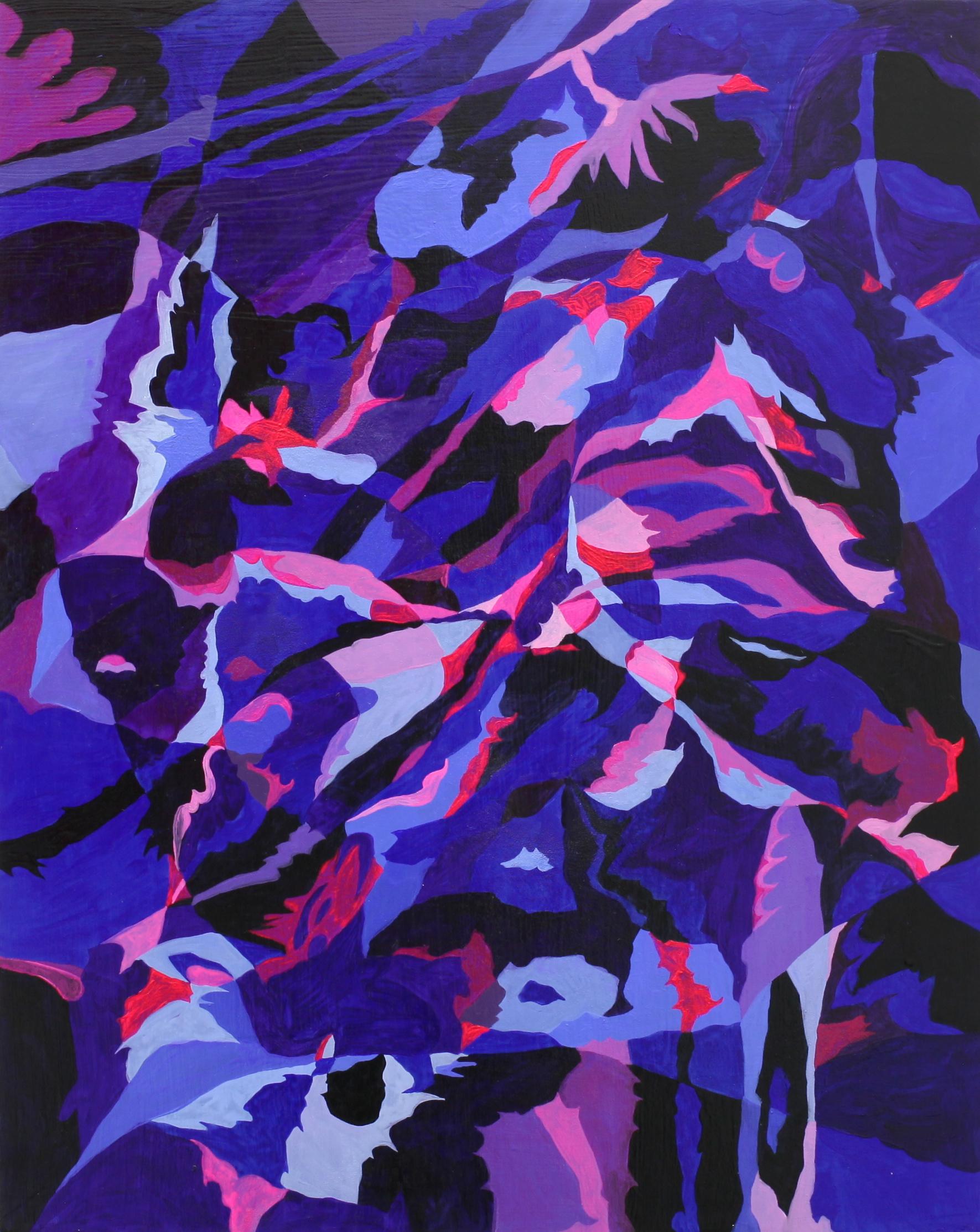 Cara Lynch Abstract Painting – Schatten-Selbst