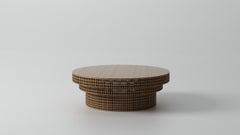 Unique Brown Handcraft Walnut Carabottino Coffee Table by Cara David