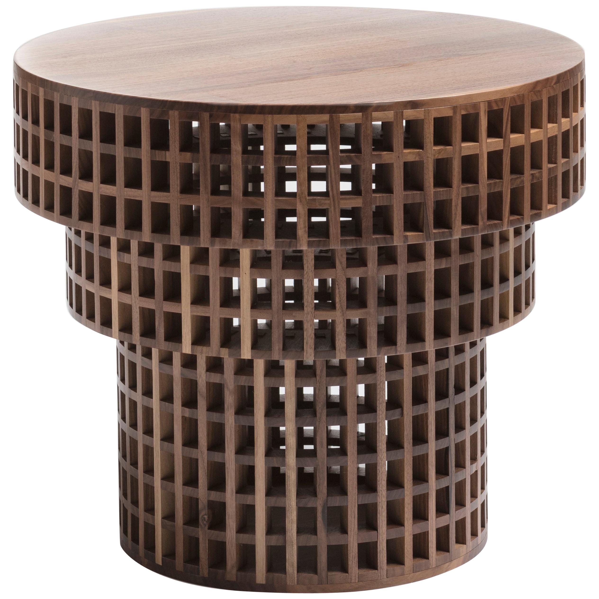 Carabottino Coffee Table, in canaletto walnut, by Cara\Davide for Medulum