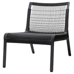 Caracal Slipper Chair, Raven Cord with Raven Metal