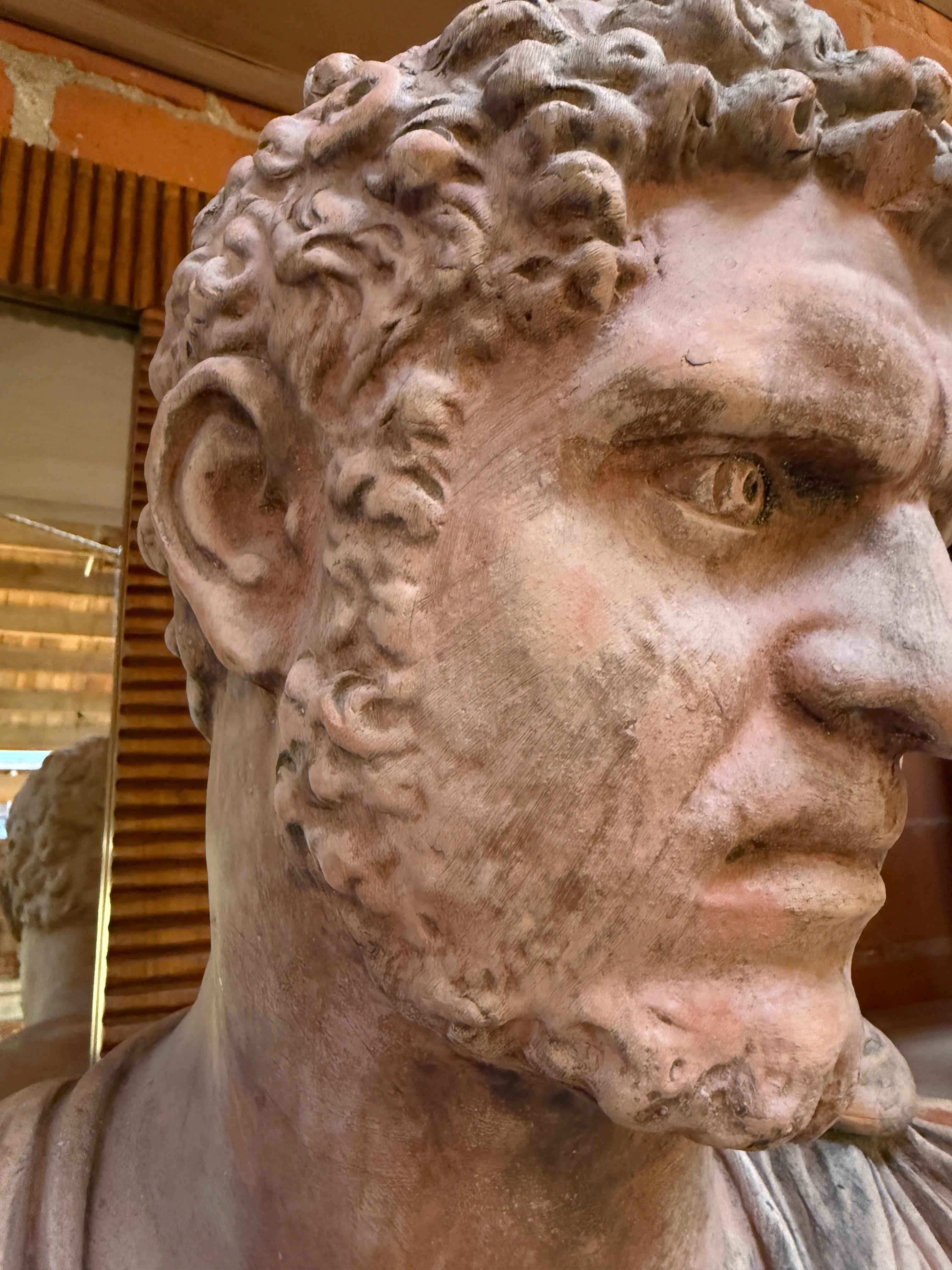 Terre cuite Buste de Caracalla en 
