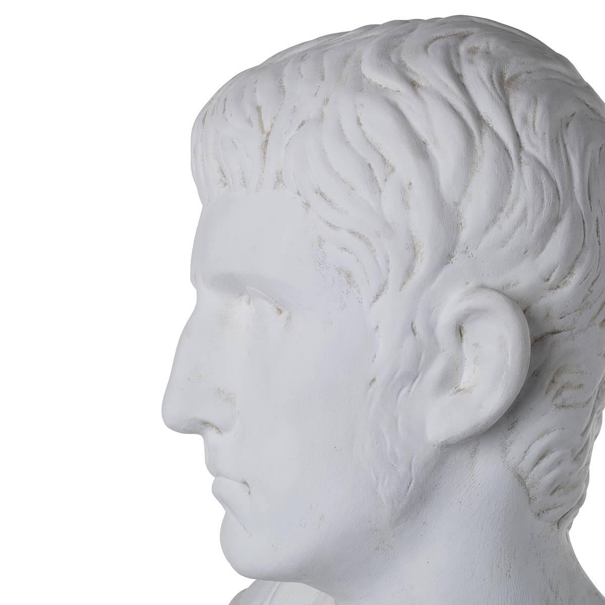 Faithful reproduction of Caracalla, one of the bold and brutal roman Emperors who ruled in the early 200s A.D.
This bust is made of ceramic and with a slight natural white patina entirely handmade.
Beautiful and impressive at the same time, the