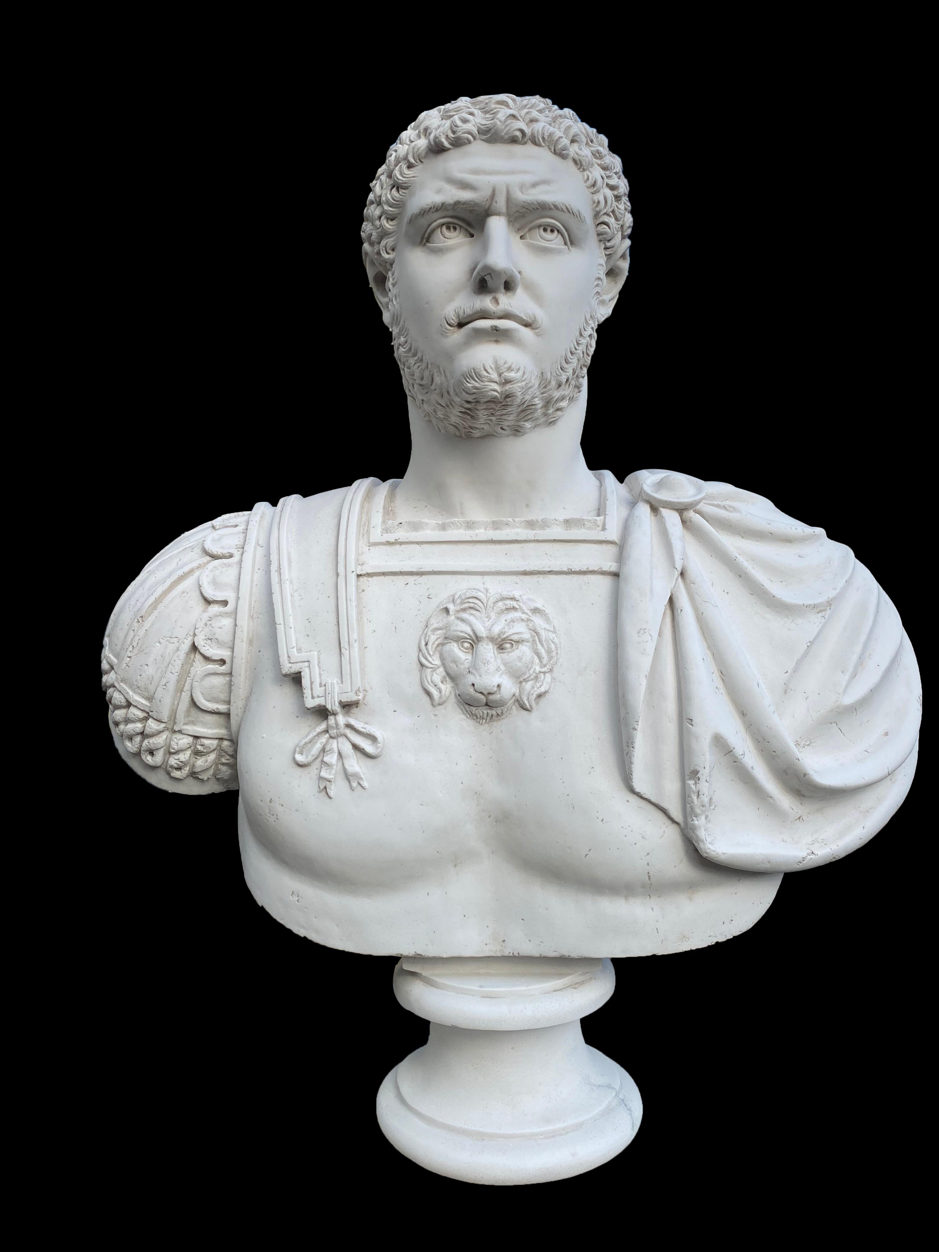 Caracalla Roman Emperor Bust Sculpture, 20th Century For Sale 2