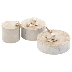 Caracol Keepsake Boxes by Elan Atelier 'Set of Three, in Stock'