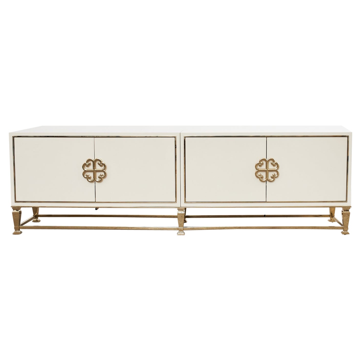 Caracole Social Media Entertainment Lacquered Console Credenza
