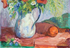 "Nature morte florale vintage colorée "Fleurs de printemps