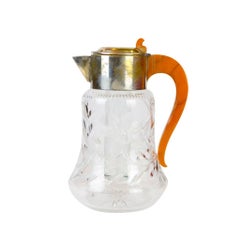 Crystal Carafe 'Cold Duck' with Bakelite Handle, Germany, circa 1930