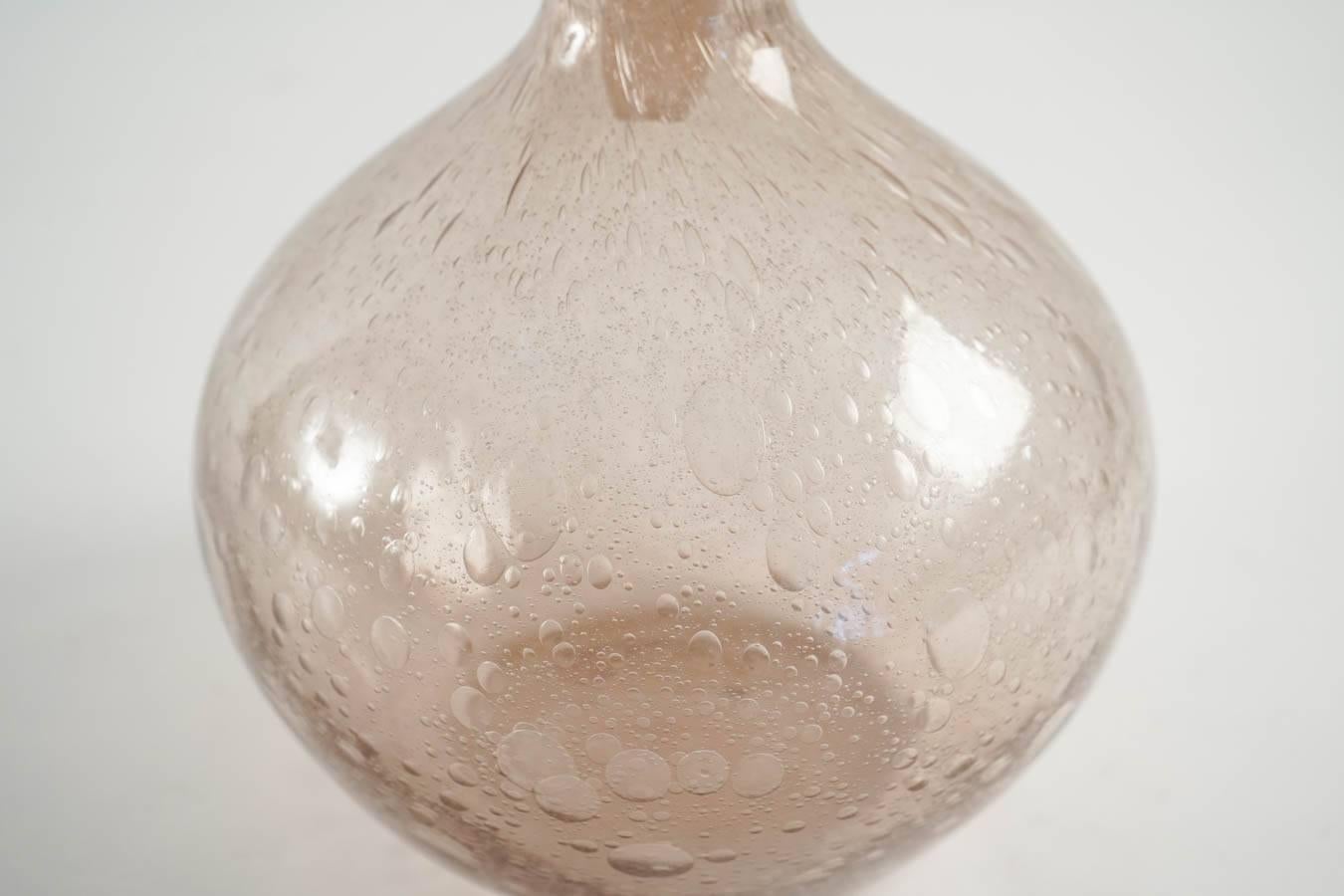 Mid-Century Modern Carafe in Blown Glass of Biot, circa 1950-1960