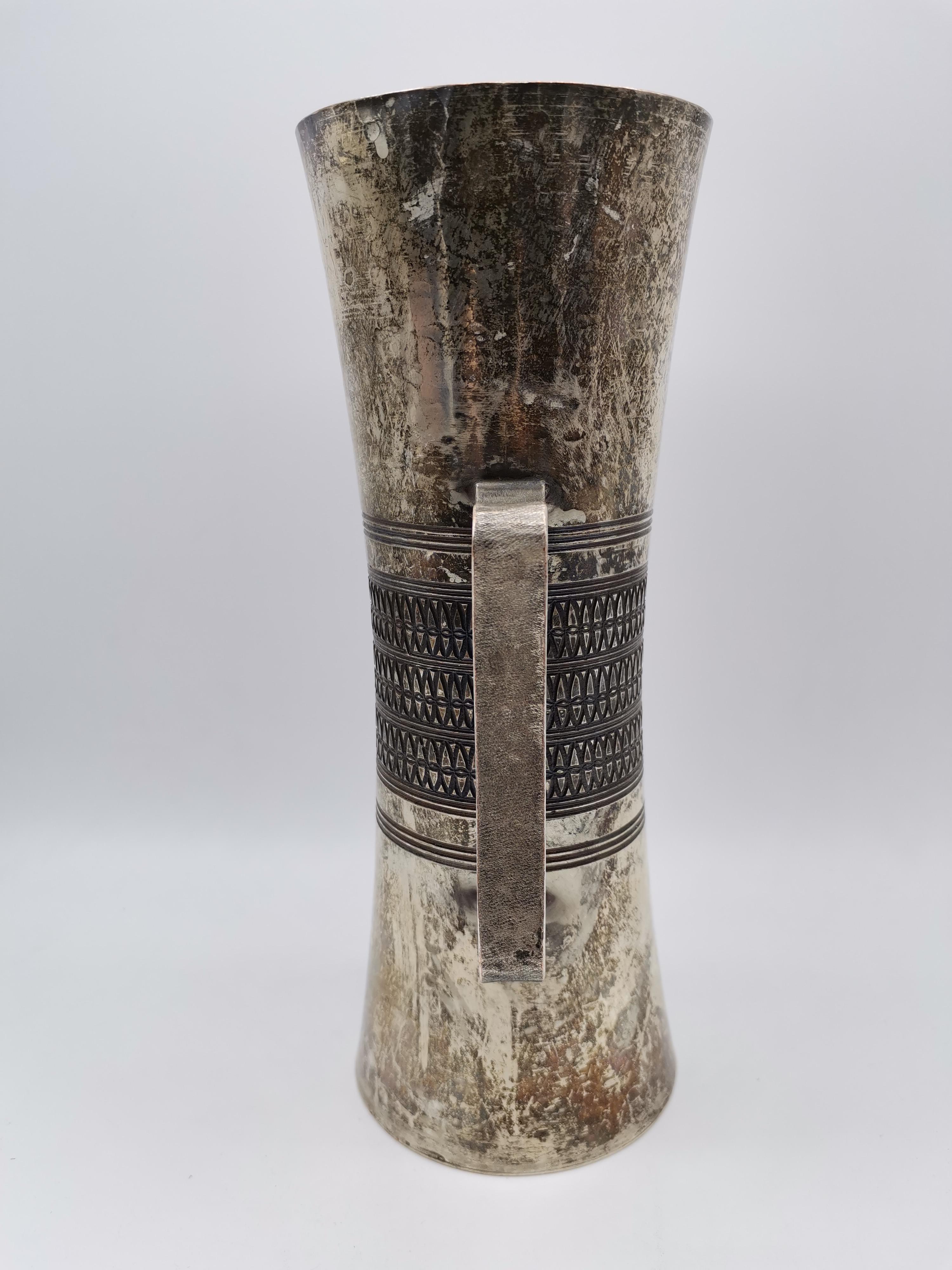Martellato Caraffa, Metallo argentato, Zanetto, Italia