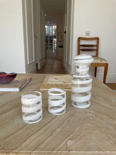 CARAFE WITH TWO TUMBLERS by Barovier & Toso