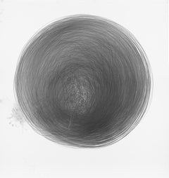 Carali McCall, Work no. 1 (Circle Drawing) 1hour 09min, Lithograph Print, 2017