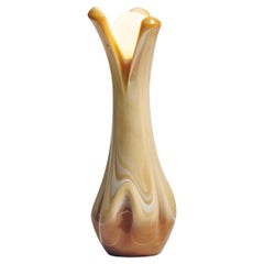 Caramel Beige Marble Glass Organic Contemporary Table Lamp