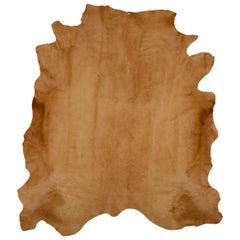Caramel Brown Genuine Large European Cowhide Hair Rug