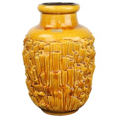 Caramel Brown Vase, Tönnieshof Carstens W-Germany, 1960s
